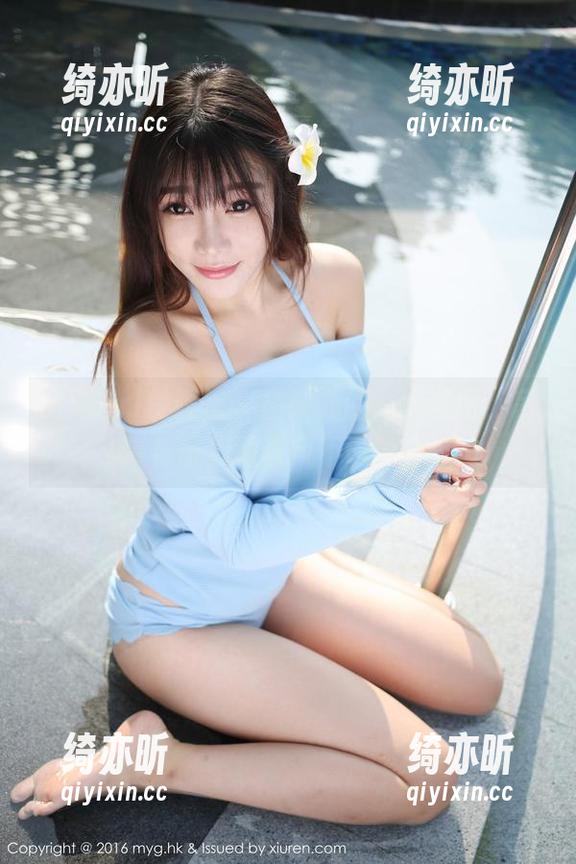MyGirl美媛馆 - 唐琪儿的高清美图，吊带与散步的春风不谋而合。