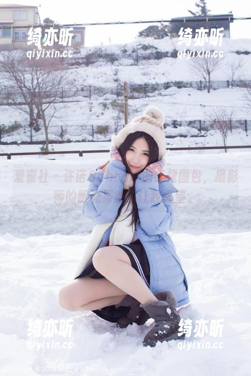 爱蜜社 - 许诺Sabrina的红裙图包，摄影师的眼光果然没让我失望。